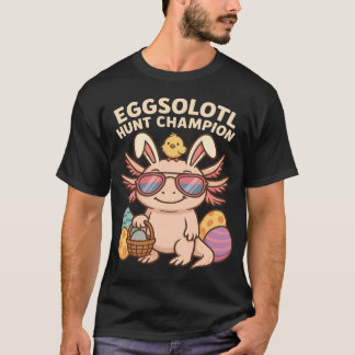 T-shirt Avis) : Champion de Chasse Eggsolotl - Funny Cute 