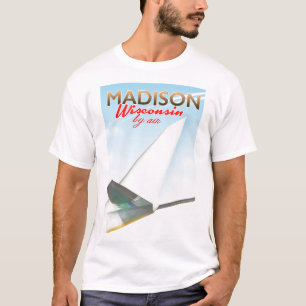 T-shirt Avis de vol Vintage Madison Wisconsin USA