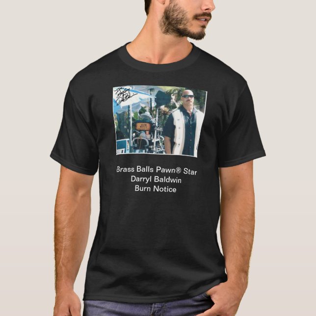 T-shirt Avis en laiton de brûlure de Darryl Baldwin (Devant)