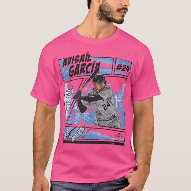 T-shirt Avisail Garcia Miami Comic (Devant)