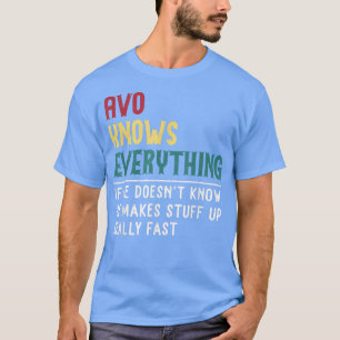 T-shirt Avo Know Everything Fête des pères pour le grand-p