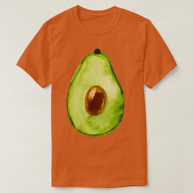 T-shirt Avocado amp Vegan Organic Gluten (Design devant)