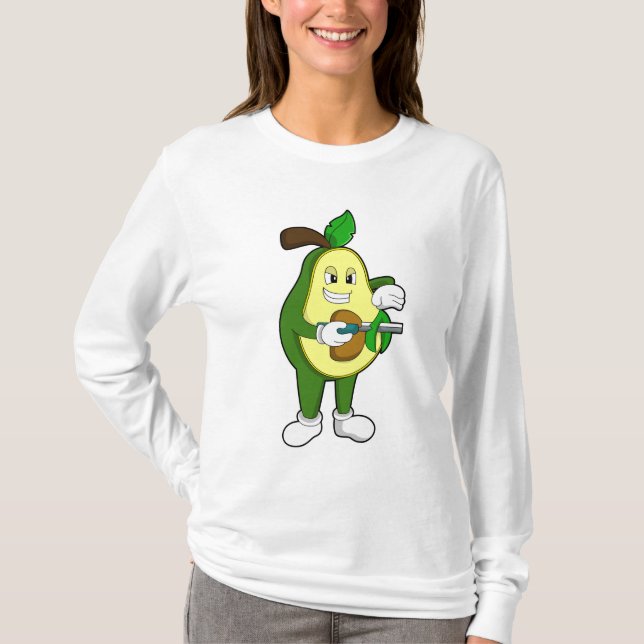 T-shirt Avocado as Hairtravh Razor (Devant)