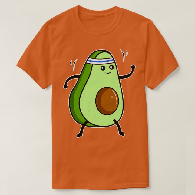 T-shirt Avocado Cardio Avocado Lover (Design devant)