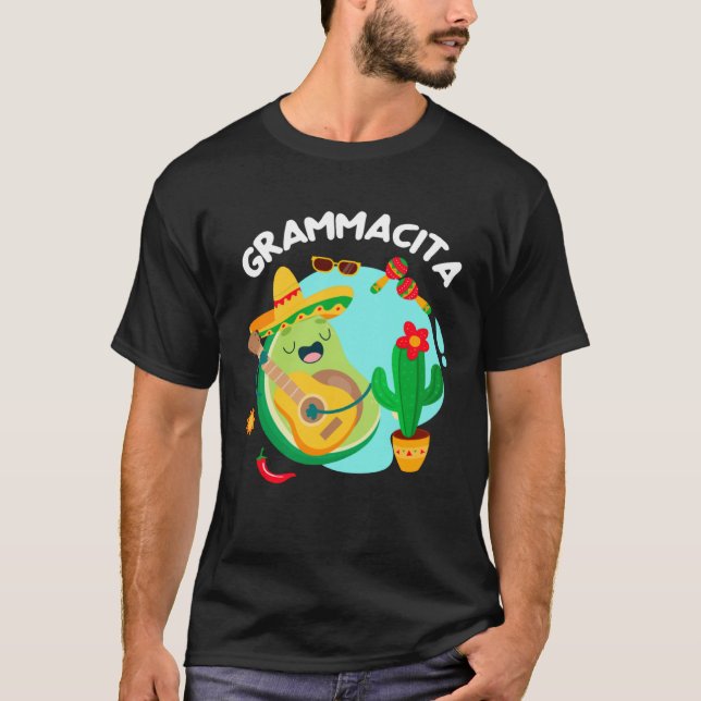 T-shirt Avocado Cinco De Mayo Grammacita Guacamole Grandma (Devant)