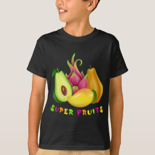 T-shirt Avocado - Dragon - Fruit - Mango - Papaya Foody