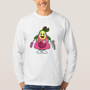 T-shirt Avocado en coiffeur avec ciseaux et comb