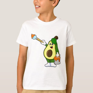 T-shirt Avocado en peintre avec pinceau