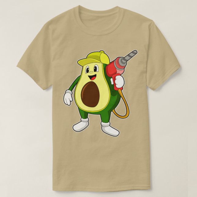 T-shirt Avocado En Tant Qu'Artiste Avec Exercice (Design devant)
