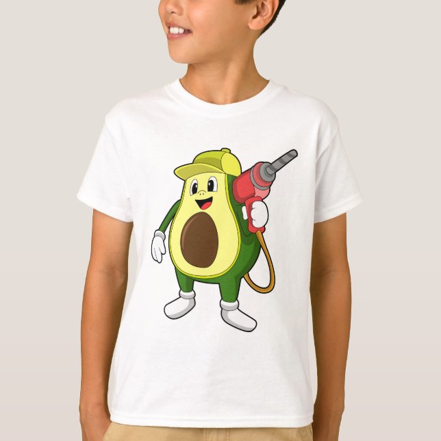 T-shirt Avocado en tant que artisan avec exercices (Devant)