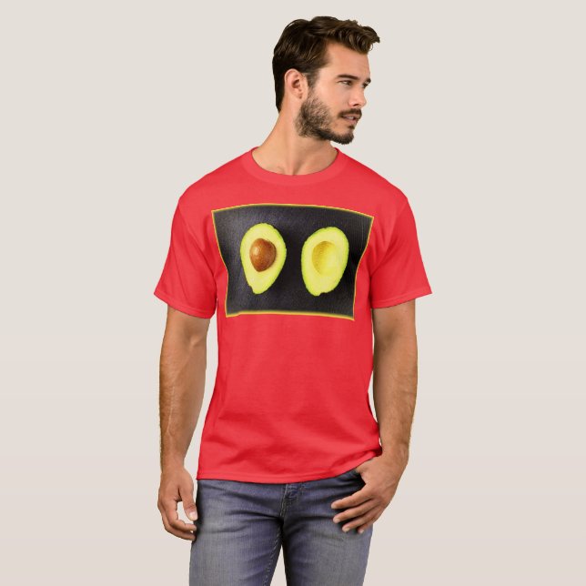 T-shirt "Avocado Fruit" Belle Photo. Commandez dès mainten (Devant entier)