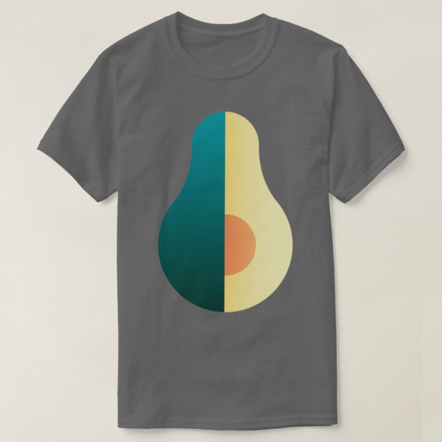 T-shirt Avocado Fruit Slice Bio et une alimentation saine  (Design devant)