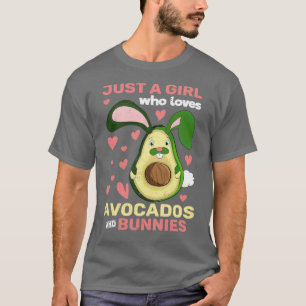 T-shirt Avocado Girls Rabbit Femmes mignonnes Grotte d'ani