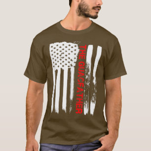 T-shirt Avocado Guacamole T Don Le Drapeau Guacfather USA