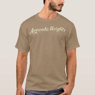 T-shirt Avocado Heights T Art Retro Police de baseball Vin