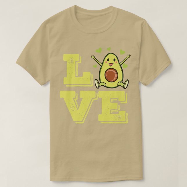 T-shirt Avocado Love Guacamole Lover (Design devant)