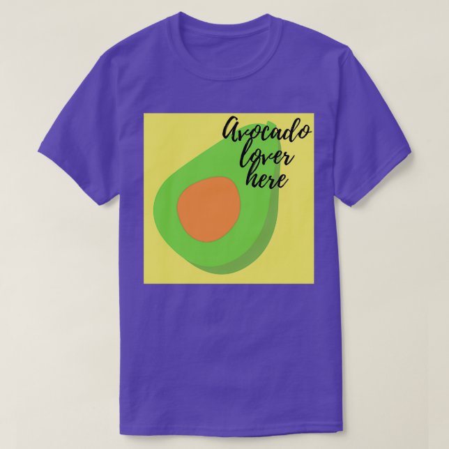 T-shirt Avocado Lover Ici (Design devant)