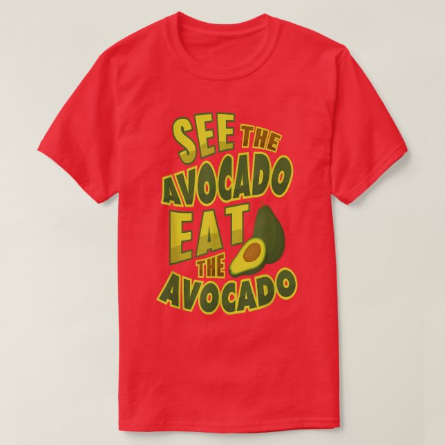 T-shirt Avocado Lover Vegan FunnyGift  (Design devant)