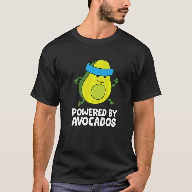 T-shirt Avocado Marathon À L'Avocado Propulsé Par Avocad (Devant)