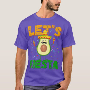 T-shirt Avocado Mustache Sombrero Cinco De Mayo Laisser Fi