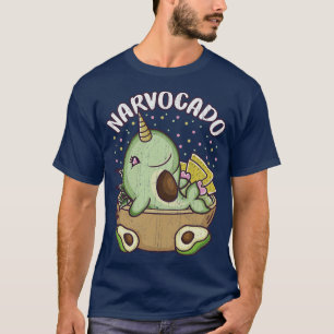 T-shirt Avocado Narwhal Narvocado Drôle Cute Nourriture