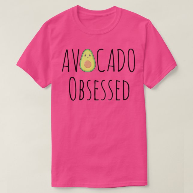 T-shirt Avocado Obsède Foodie (Design devant)