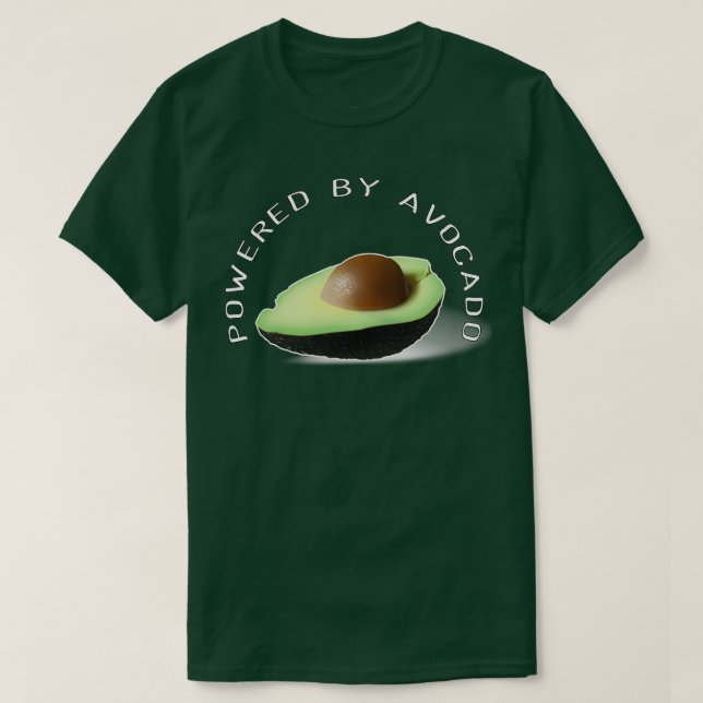T-shirt Avocado Propulsé Par Avocado (Design devant)