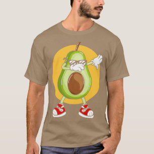 T-shirt Avocado Punk Cool Dabbing Avec Lunettes De Soleil 