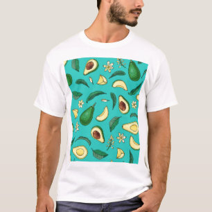 T-shirt Avocado réaliste : Motif alimentaire d'été