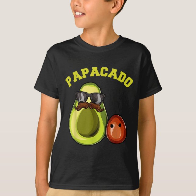 T-shirt Avocado Shirt For Men, Papacado Pregnancy Announce (Devant)