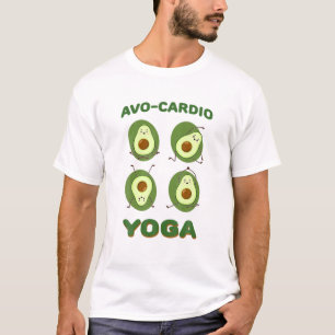 T-shirt Avocado Yoga Avo-Cardio Exercice Fitness Gym Worko