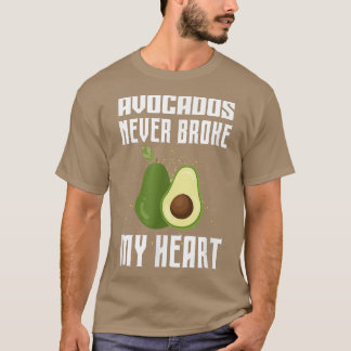 T-shirt Avocados Jamais Broyé Mon Coeur Végétarien Végétar