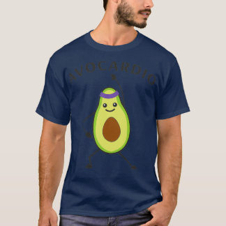 T-shirt Avocardio Fruit Drôle Pour L'Entraînement