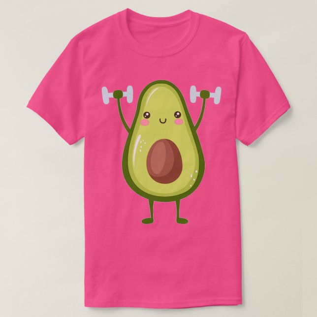 T-shirt Avocardio Funny Avocado Gym (Design devant)