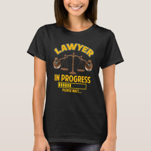 T-shirt Avocat en cours futur avocat diplômé en droit La