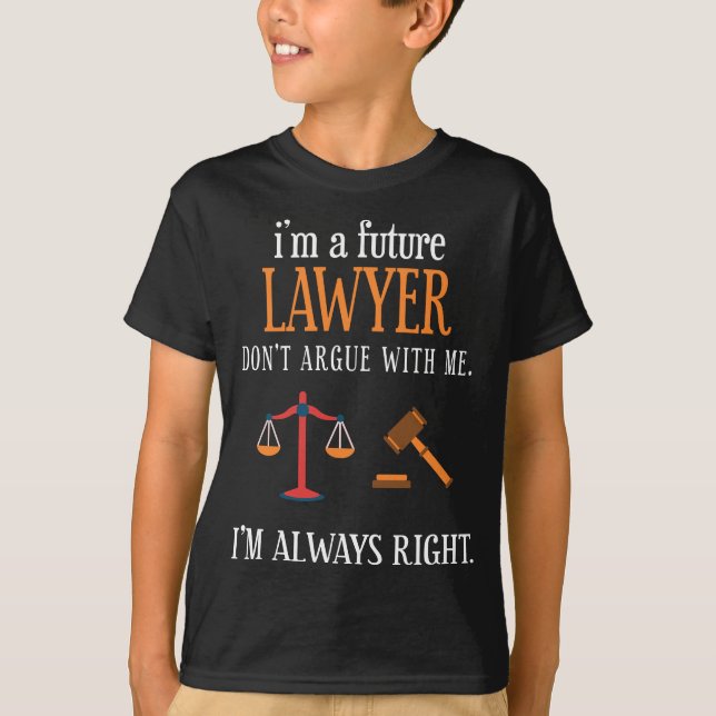T-shirt Avocat Funky Future Law School Avocat Es (Devant)
