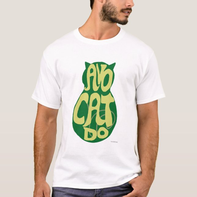 T-shirt AvoCatdo Avocado Cat (Devant)