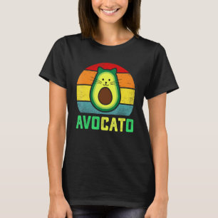 T-shirt Avocato  Avocato Chat Mème Avocat Végétalien Drôle
