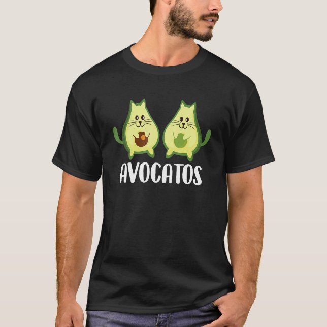 T-shirt Avocatos - Vegan Animal Amoureux des chats Animaux (Devant)