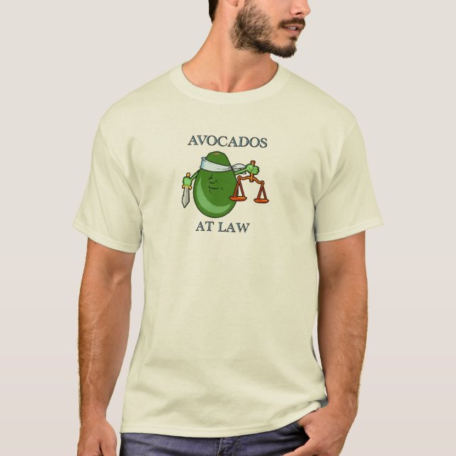 T-shirt Avocats à la chemise de loi (Devant)