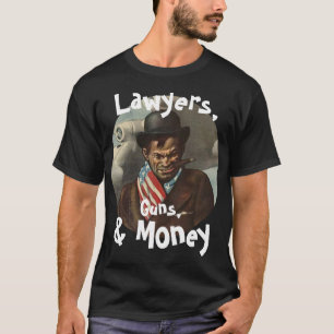 T-shirt Avocats, flingues et fric Qui apporte les frites