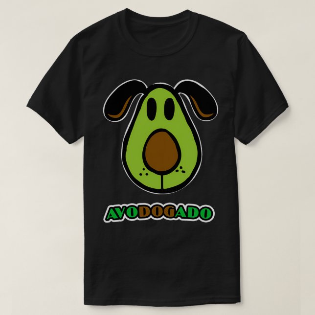 T-shirt Avodogado Drôle Chien mignon Visage Design Idéal P (Design devant)