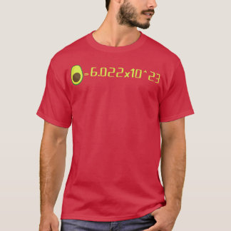T-shirt Avogadros Numéro Mol Avocado Science LoverT-Shirt