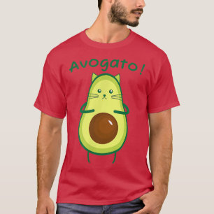 T-shirt Avogato Avocado Chat Amateur de cuisine