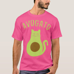 T-shirt Avogato Drôle Avocado Chat Cute Chat Face 2