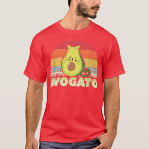 T-shirt Avogato, Retro Cat Avocado, Cinco De Mayo 
