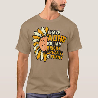 T-shirt Avoir TDAH Orange Ribbon Handicap Sensibilisation