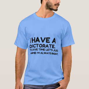 T-SHIRT AVOIR UN DOCTORAT