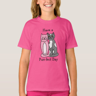T-shirt Avoir une journée Purr-fect   Cute tourte de chat