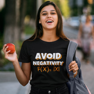 T-shirt Avoit Negativity Funny Math 